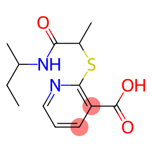 2-{[1-(butan-2-ylcarbamoyl)ethyl]sulfanyl}pyridine-3-carboxylic acid