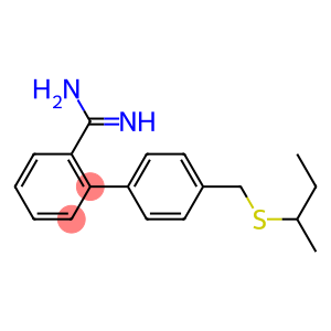 2-{4-[(butan-2-ylsulfanyl)methyl]phenyl}benzene-1-carboximidamide