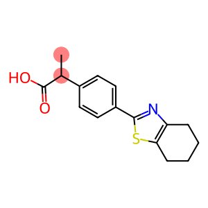 2-[4-(4,5-Butanothiazol-2-yl)phenyl]propanoic acid