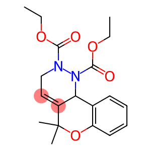 1,2,3,10b-Tetrahydro-5,5-dimethyl-5H-[1]benzopyrano[4,3-c]pyridazine-1,2-dicarboxylic acid diethyl ester