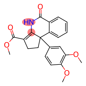 1,4,5,9b-Tetrahydro-9b-(3,4-dimethoxyphenyl)-5-oxo-2H-cyclopent[c]isoquinoline-3-carboxylic acid methyl ester