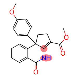 1,4,5,9b-Tetrahydro-9b-(4-methoxyphenyl)-5-oxo-2H-cyclopent[c]isoquinoline-3-carboxylic acid methyl ester