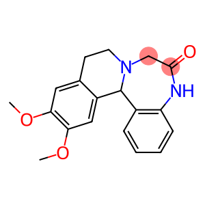 5,9,10,14b-Tetrahydro-12,13-dimethoxyisoquino[2,1-d][1,4]benzodiazepin-6(7H)-one