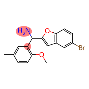 (5-bromo-1-benzofuran-2-yl)(2-methoxy-5-methylphenyl)methanamine