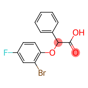 (2-bromo-4-fluorophenoxy)(phenyl)acetic acid