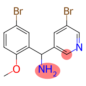 (5-bromo-2-methoxyphenyl)(5-bromopyridin-3-yl)methanamine