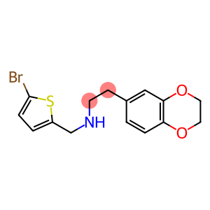 [(5-bromothiophen-2-yl)methyl][2-(2,3-dihydro-1,4-benzodioxin-6-yl)ethyl]amine