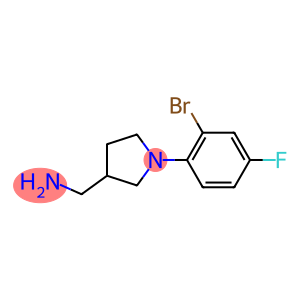 [1-(2-bromo-4-fluorophenyl)pyrrolidin-3-yl]methanamine