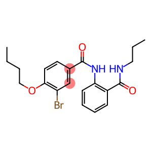 3-bromo-4-butoxy-N-{2-[(propylamino)carbonyl]phenyl}benzamide