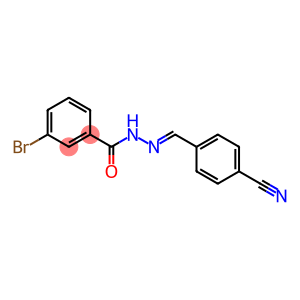 3-bromo-N'-[(E)-(4-cyanophenyl)methylidene]benzohydrazide