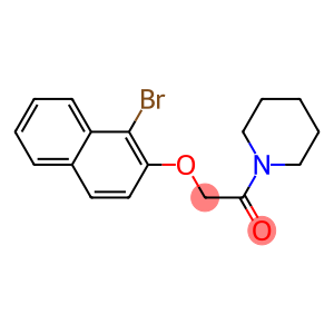 2-[(1-bromo-2-naphthyl)oxy]-1-(1-piperidinyl)-1-ethanone