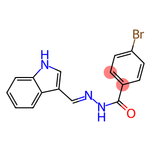 4-bromo-N'-[(E)-1H-indol-3-ylmethylidene]benzohydrazide
