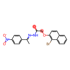 2-[(1-bromo-2-naphthyl)oxy]-N'-[(E)-1-(4-nitrophenyl)ethylidene]acetohydrazide