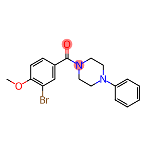 (3-bromo-4-methoxyphenyl)(4-phenyl-1-piperazinyl)methanone