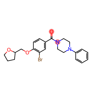 [3-bromo-4-(tetrahydro-2-furanylmethoxy)phenyl](4-phenyl-1-piperazinyl)methanone
