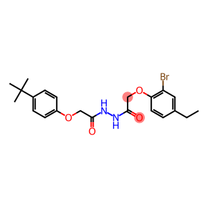 2-(2-bromo-4-ethylphenoxy)-N'-{2-[4-(tert-butyl)phenoxy]acetyl}acetohydrazide