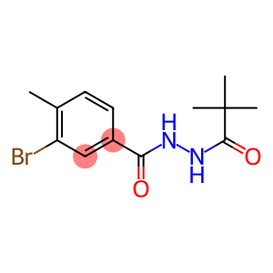 3-bromo-N'-(2,2-dimethylpropanoyl)-4-methylbenzohydrazide