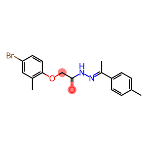 2-(4-bromo-2-methylphenoxy)-N'-[(E)-1-(4-methylphenyl)ethylidene]acetohydrazide