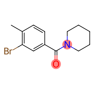 (3-bromo-4-methylphenyl)(1-piperidinyl)methanone