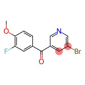 3-BROMO-5-(3-FLUORO-4-METHOXYBENZOYL)PYRIDINE