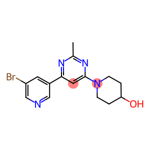 1-[6-(5-BROMOPYRIDIN-3-YL)-2-METHYLPYRIMIDIN-4-YL]PIPERIDIN-4-OL