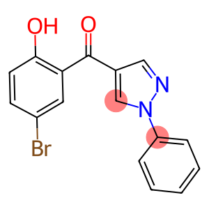 1-PHENYL-4-(5-BROMO-2-HYDROXYBENZOYL)-PYRAZOLE