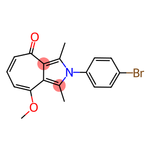 2-(4-BROMOPHENYL)-8-METHOXY-1,3-DIMETHYLCYCLOHEPTA[C]PYRROL-4(2H)-ONE