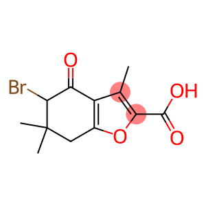 5-BROMO-3,6,6-TRIMETHYL-4-OXO-4,5,6,7-TETRAHYDRO-1-BENZOFURAN-2-CARBOXYLIC ACID