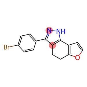 3-(4-BROMOPHENYL)-4,5-DIHYDRO-1H-FURO[2,3-G]INDAZOLE