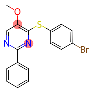 4-[(4-BROMOPHENYL)SULFANYL]-2-PHENYL-5-PYRIMIDINYL METHYL ETHER