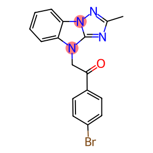 1-(4-BROMOPHENYL)-2-(2-METHYL-4H-[1,2,4]TRIAZOLO[1,5-A]BENZIMIDAZOL-4-YL)ETHANONE