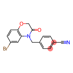 4-((6-bromo-2,3-dihydro-3-oxobenzo[b][1,4]oxazin-4-yl)methyl)benzonitrile