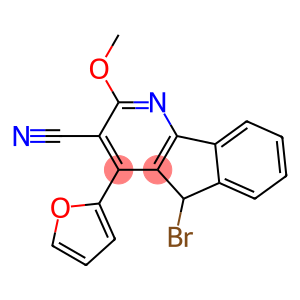 5-bromo-4-(2-furyl)-2-methoxy-5H-indeno[1,2-b]pyridine-3-carbonitrile