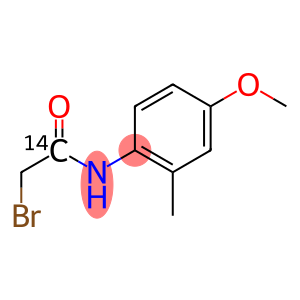 2-BROMO-N-(4-METHOXY-2-METHYLPHENYL)-ACETAMIDE, [CARBONYL-14C]-