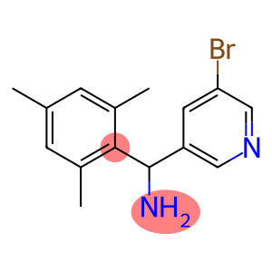 (5-bromopyridin-3-yl)(2,4,6-trimethylphenyl)methanamine