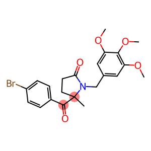 5-(4-BROMOBENZOYL)-5-METHYL-1-(3,4,5-TRIMETHOXYBENZYL)-2-PYRROLIDINONE
