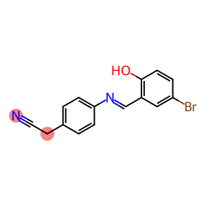 2-{4-[(5-bromo-2-hydroxybenzylidene)amino]phenyl}acetonitrile