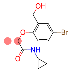 2-[4-bromo-2-(hydroxymethyl)phenoxy]-N-cyclopropylpropanamide