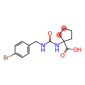 1-({[(4-bromophenyl)methyl]carbamoyl}amino)cyclopentane-1-carboxylic acid