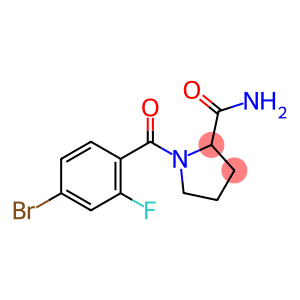 1-[(4-bromo-2-fluorophenyl)carbonyl]pyrrolidine-2-carboxamide