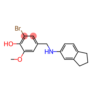 2-bromo-4-[(2,3-dihydro-1H-inden-5-ylamino)methyl]-6-methoxyphenol