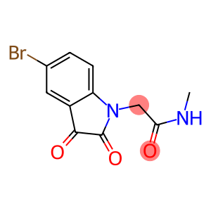 2-(5-bromo-2,3-dioxo-2,3-dihydro-1H-indol-1-yl)-N-methylacetamide