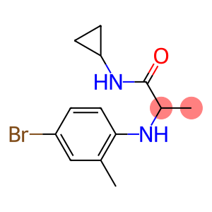 2-[(4-bromo-2-methylphenyl)amino]-N-cyclopropylpropanamide