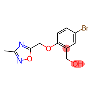 {5-bromo-2-[(3-methyl-1,2,4-oxadiazol-5-yl)methoxy]phenyl}methanol