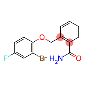 2-[(2-bromo-4-fluorophenoxy)methyl]benzamide