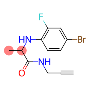 2-[(4-bromo-2-fluorophenyl)amino]-N-(prop-2-yn-1-yl)propanamide