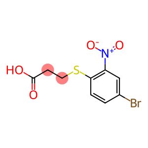 3-[(4-bromo-2-nitrophenyl)thio]propanoic acid
