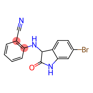 2-[(6-bromo-2-oxo-2,3-dihydro-1H-indol-3-yl)amino]benzonitrile