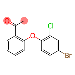 1-[2-(4-bromo-2-chlorophenoxy)phenyl]ethan-1-one