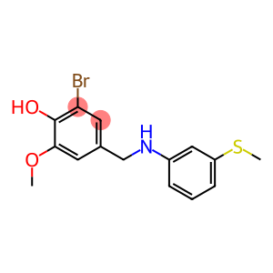 2-bromo-6-methoxy-4-({[3-(methylsulfanyl)phenyl]amino}methyl)phenol